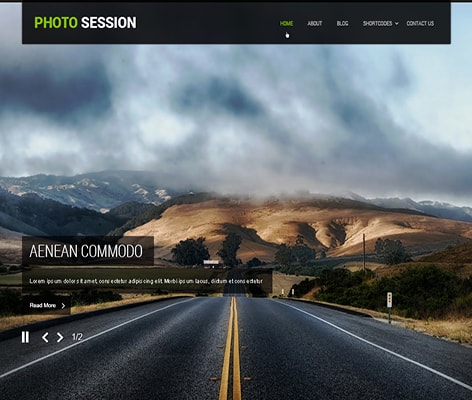 free photographer WordPress theme