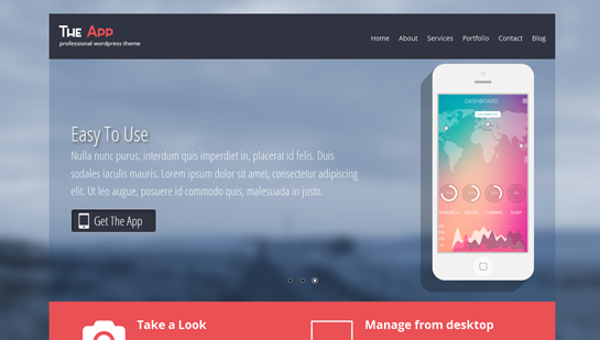 free app WordPress theme