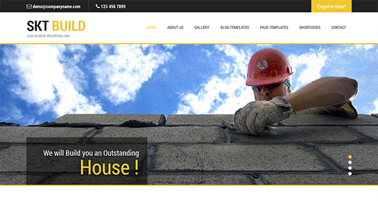 free construction WordPress theme