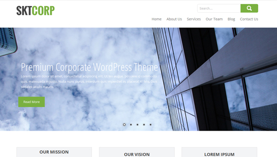 free corporate WordPress theme