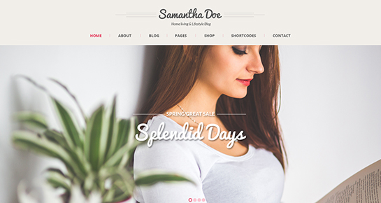 free girly WordPress theme