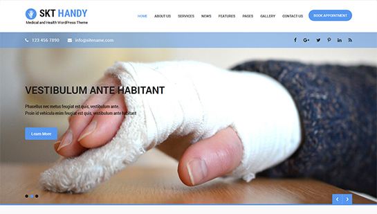 free doctor WordPress theme