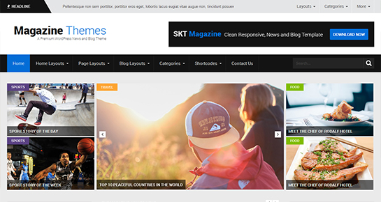 free magazine WordPress theme