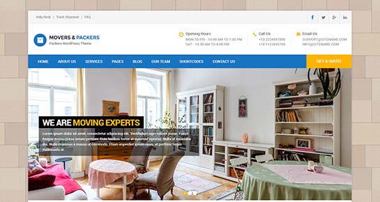 Free Logistics WordPress Theme