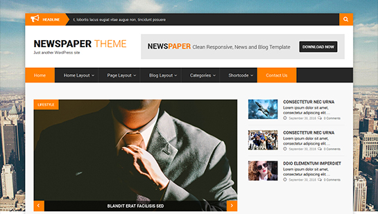 newspaper WordPress Theme