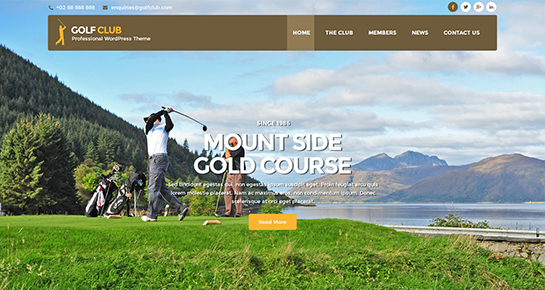 perfect-golf WordPress Theme