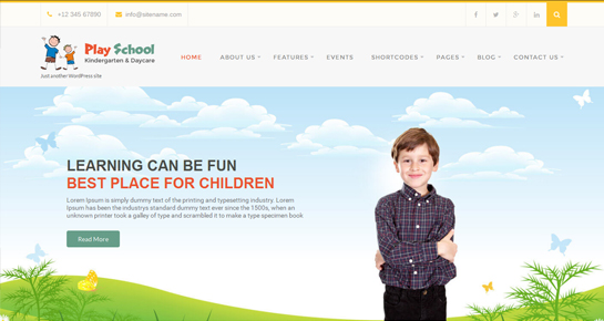 school WordPress theme