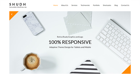 free minimal WordPress theme