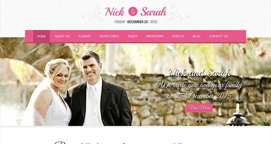 free wedding WordPress theme