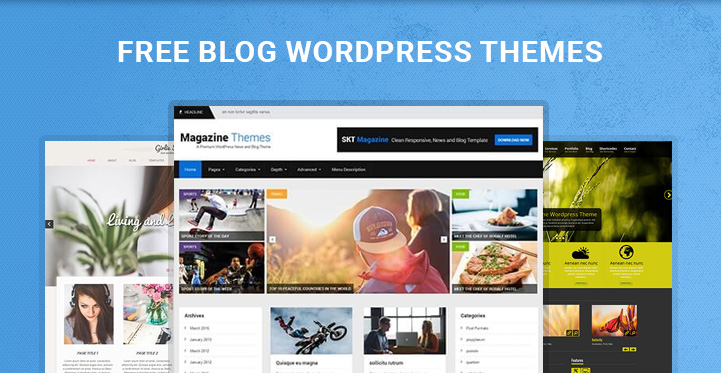 free blog WordPress themes