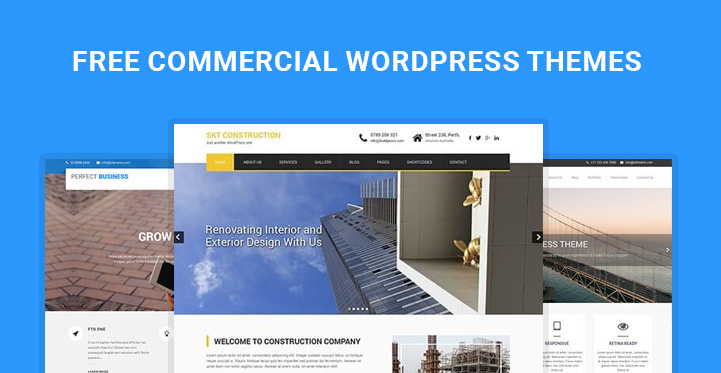 free commercial WordPress themes