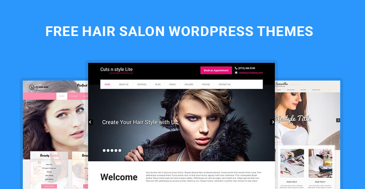 Free Hair Salon WordPress themes for salon parlours barbers
