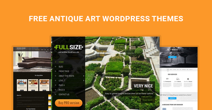 free antique art WordPress themes