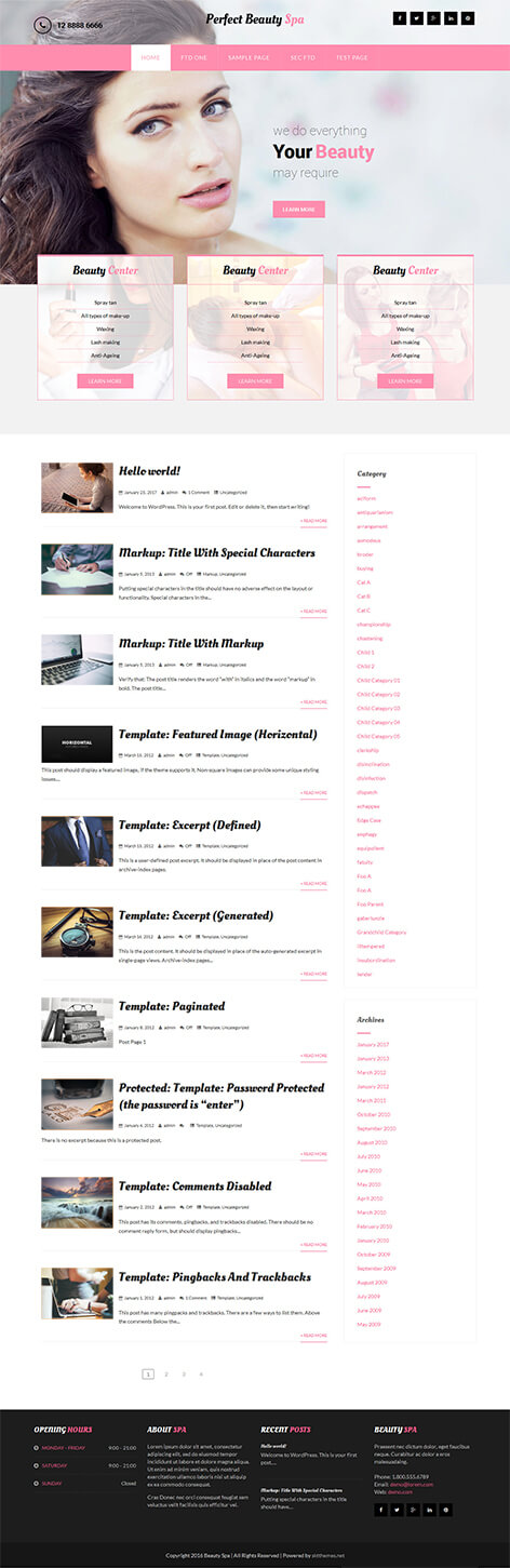 free Lifestyle WordPress theme