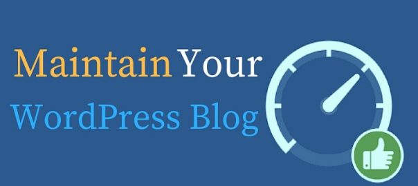 Maintain Your WordPress Blog