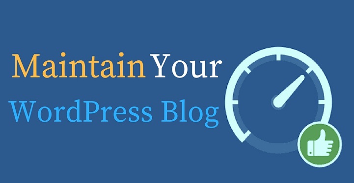 how to maintain WordPress blog
