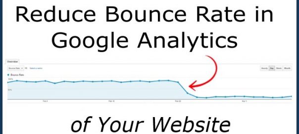 Reduce bounce rate in Google Analytics