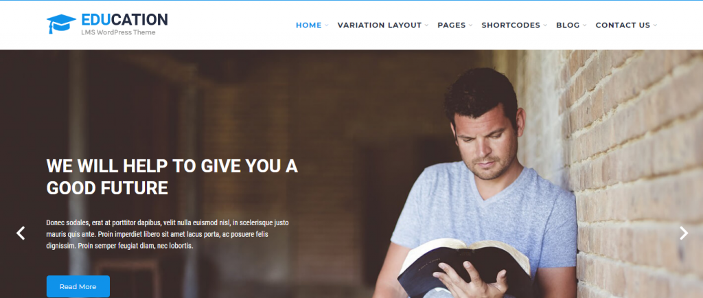 free education WordPress theme