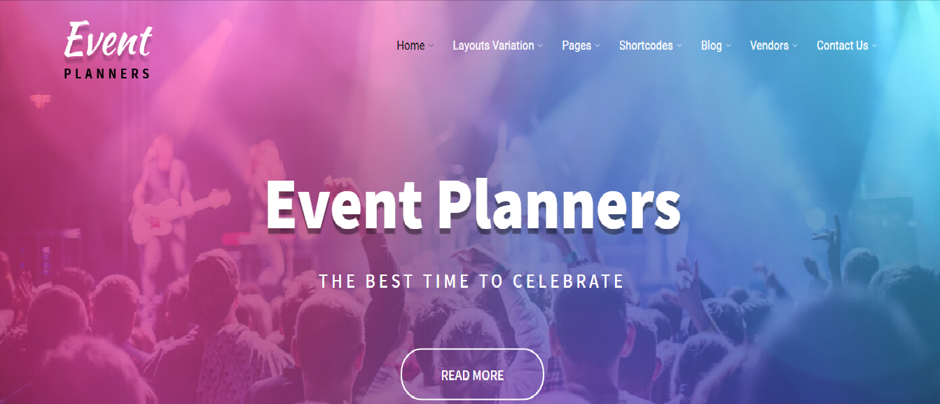 free event planner WordPress theme