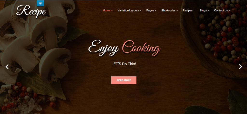 free recipe WordPress theme