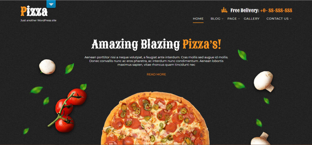 free fast food WordPress theme