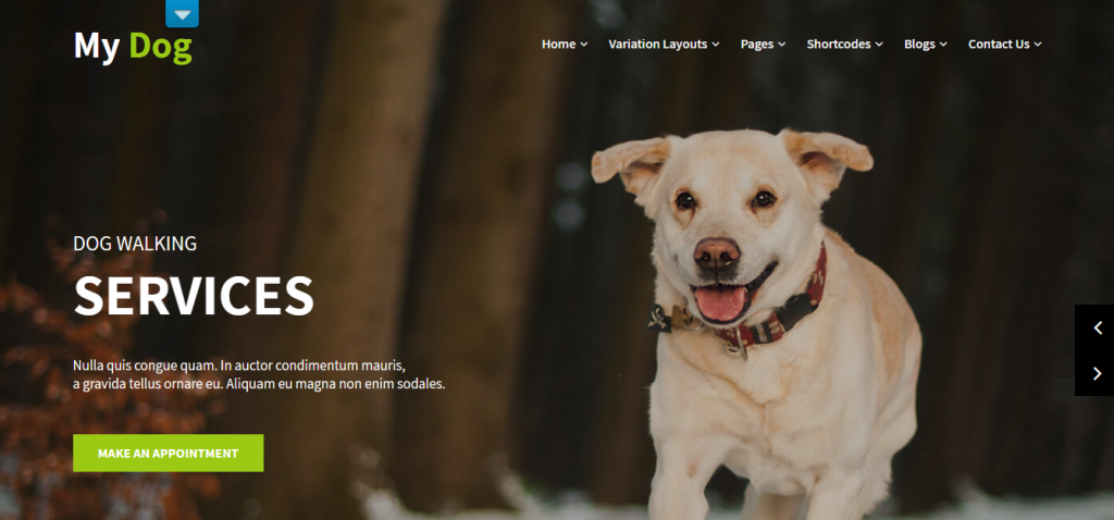 free dog wordpress theme