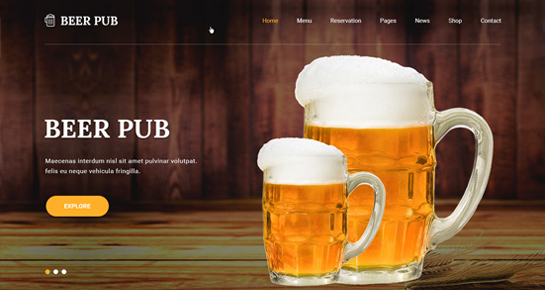 Beer Pub Wordpress Theme