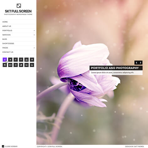 fullscreen WordPress theme