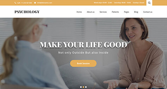 psychologist WordPress theme