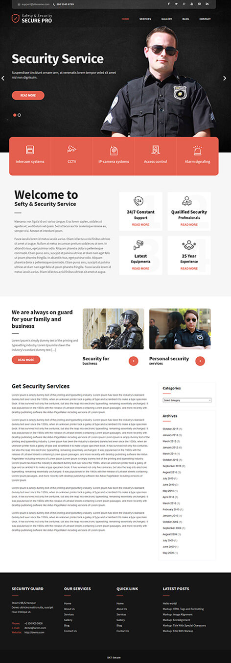 free police WordPress theme