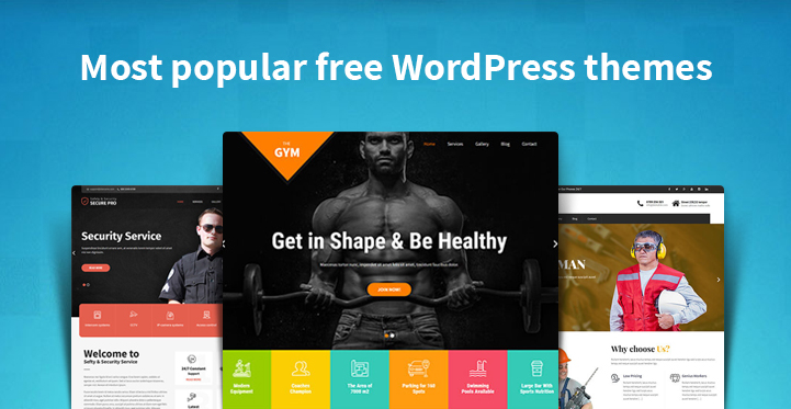 Most popular free WordPress themes