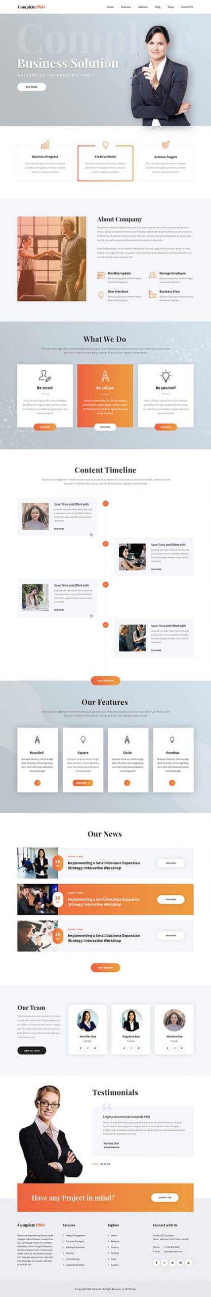 free ultimate WordPress theme