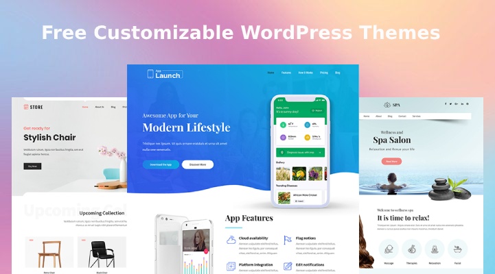  Free Customizable WordPress Themes