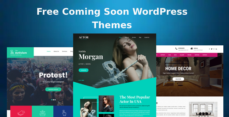 Free coming soon WordPress themes