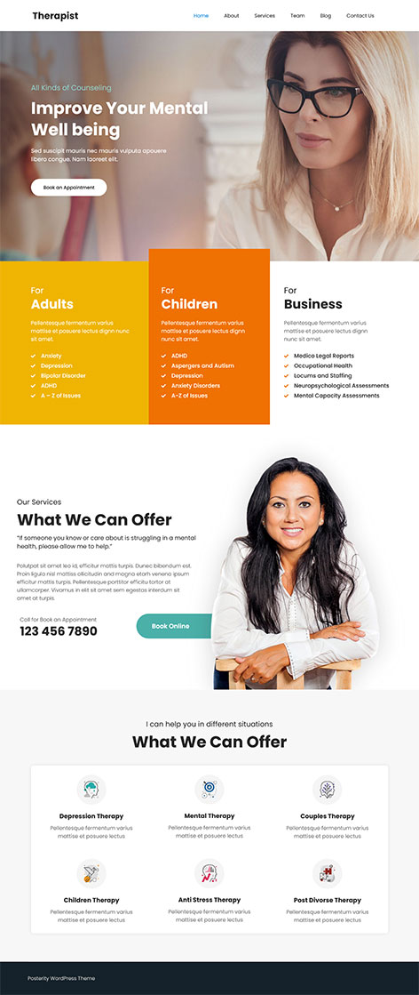 free hypnosis WordPress theme
