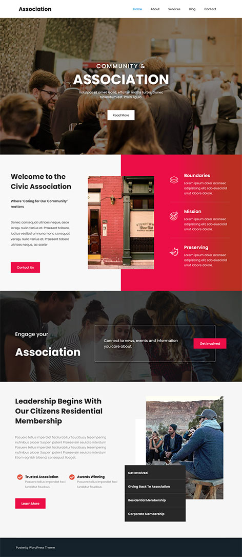 Free Society WordPress theme