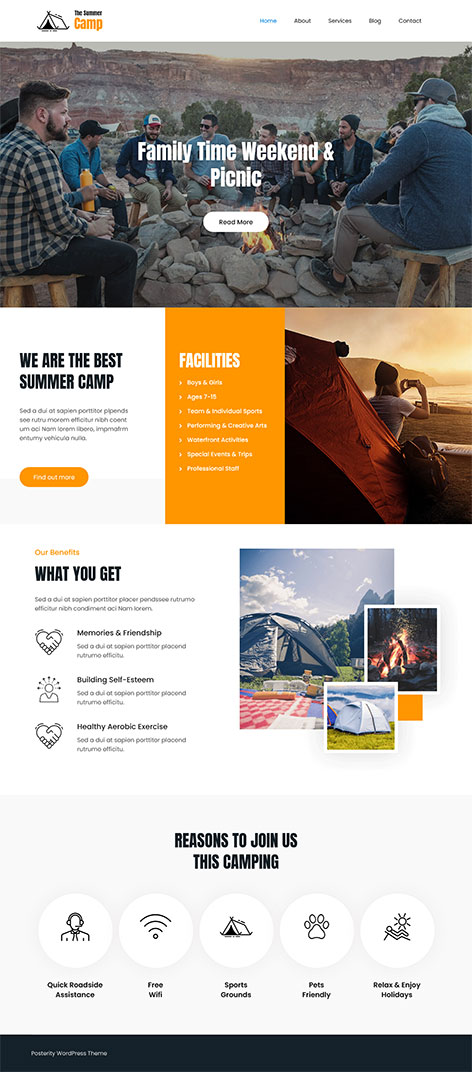 free trekking WordPress theme