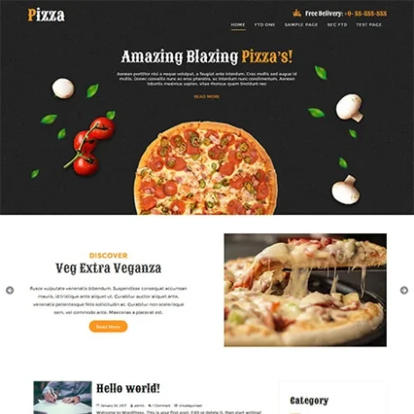 Free Fast Food WordPress Theme