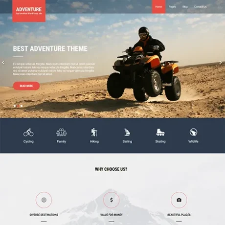 Free Sports League WordPress Theme