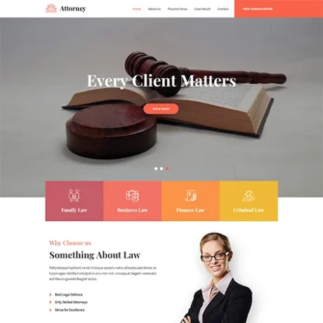 Free Advocate WordPress Theme