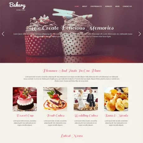 Free Bakery WordPress Theme