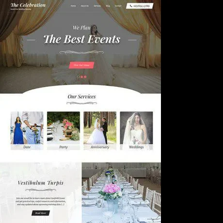 Free Celebration WordPress Theme
