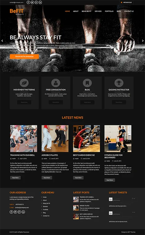 Free Diet WordPress Theme