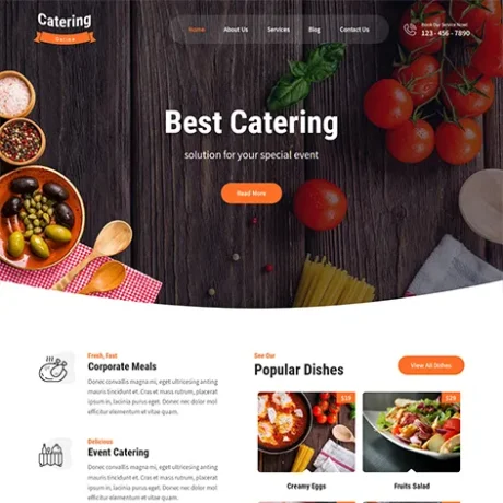 Free Catering WordPress Theme