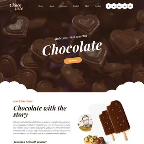 Free Sweet Shop WordPress Theme