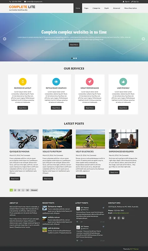 Free Premium WordPress Theme