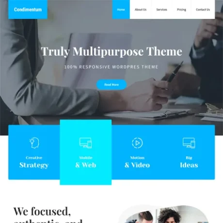 Free Multipurpose WordPress Theme