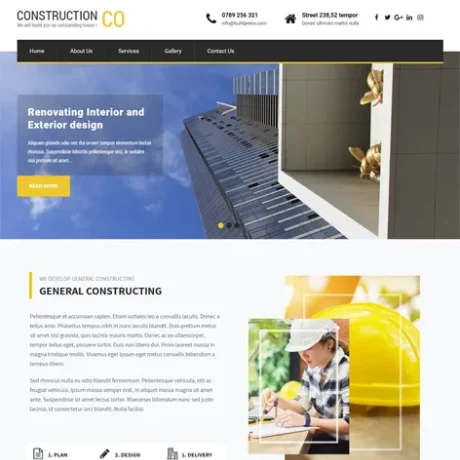 Free Construction WordPress Theme