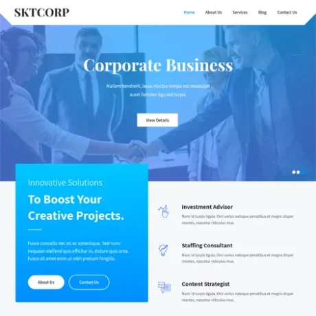 Free WordPress Theme For Business Website