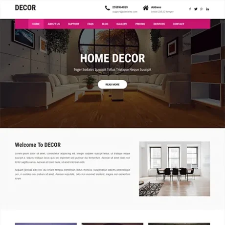 Free Home Decorations WordPress Theme